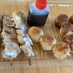 れいわん - 「焼き鳥(もも)@135円+税×3本」
「焼き鳥(つくね)@135円+税×3本」