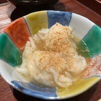 鳥匠 いし井 - すっぽんと鶏のスープのワンタン