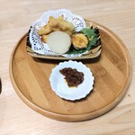 南国風 古民家カフェ 恋するしっぽ。 - 天ぷらと松阪牛入り自家製味噌