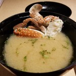 鮨処 銀座福助 - カニ汁。