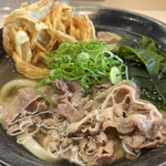 讃岐 将八うどん - 肉 ごぼうかき揚げ天うどん大盛り