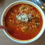 韓式食彩ヤマト - 温麺：６６０円（税込）【２０２３年６月撮影】