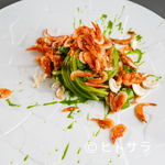 Restaurant DA CIRO - 和の素材で再構築されたジェノベーゼのパスタ『わさび菜、桜海老、カシューナッツ』