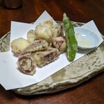 あじわい処　あかぎ - イカ天ぷら