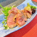 なんか喰ぃ亭 - 和牛炙り刺し