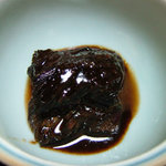 美加登家 - うるか茄子 人気メニューだそうです。生うるか(鮎のはらわた)と茄子を甘辛く炊いたものです。