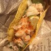 THE TACOS AKABANE - 中身はとてもおいしい♪家では食べられない皮を作り出し中身のレパートリーを二つ三つ増やせば行列店になると思う♪応援したいお店⑅◡̈*