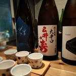 焼鳥と地酒 SAKE酉 - お勧め日本酒3種1000円セット