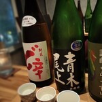 焼鳥と地酒 SAKE酉 - お勧め日本酒3種1000円セット