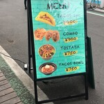 THE TACOS AKABANE - 看板