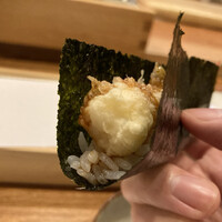 天婦羅 みやしろ - 車海老天海苔巻き