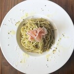 B.Japanese style Genovese pasta ~ Served with Prosciutto rose ~