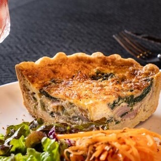 Authentic French flavors including carefully selected quiches