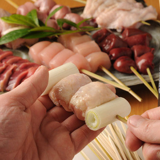 ★Fresh chicken delivered every morning and hand-made at the store! Special charcoal-Yakitori (grilled chicken skewers)