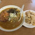 ふくちゃん - 味噌ラーメン、半炒飯