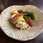 Ningyouchou Umeda - 別注のおしんこ。綺麗、美しい！丁寧。量がおおくて素晴らしいです。