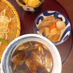 Shin gishi - 肉汁つけうどんコーヒー付き