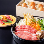 Specially selected Omi beef Sukiyaki