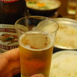Shim Miura - 昼から水炊きとビールが飲めるって幸せ♪