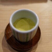 鮓 村瀬 - 枝豆の茶碗蒸し