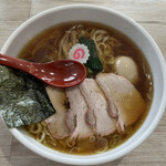 とら食堂 - ワンタン麺味玉入り