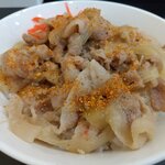食堂 はせ川 - ミニ豚丼　七味トッピング