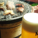 塩ホルモン　けむり