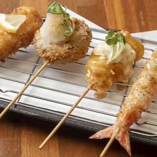 [About 50 types! ] "Creative Kushikatsu" that you can enjoy with all five senses. Must-see seasonal items