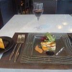 ラ ヴォワール - 2013/8 （前菜）鶏胸肉と夏野菜のブレッセ