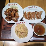 Oosaka Oushou - チキンナンバン定食餃子セット、チャーハン変更