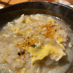 恵比寿 ふじ屋 - シメの雑炊。満腹満足！