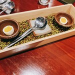 レストラン スノゥ - 椿油とうずらの卵
