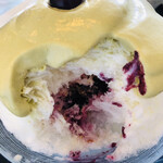 サカノウエカフェ - ピスタチオエスプーマ安定の美味しさっ！サカさんでは必ず食べるピスタチオ♡