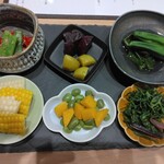 Beans and Mai.Cul - 有機野菜の前菜。珍しい、初めての野菜も！