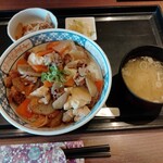 Yado kari - もつ煮込丼 500