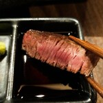 鉄板焼 円居 - 九州産の甘醤油