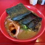 Torayukiya - ラーメン800円麺硬め。海苔増し130円。