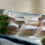 岡部ヤナ - １）鮎の刺身？
