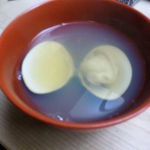 司寿司 - 蛤のお吸い物