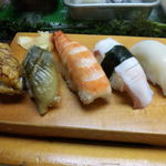 司寿司 - 穴子、えび、たこ、イカ