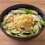 なすぶっかけうどん　並