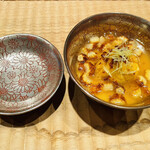 伯雲 - 玉蜀黍の茶碗蒸し＋雲丹
