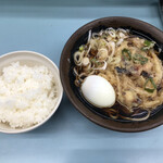 味元 末広店 - イカかき揚げ蕎麦