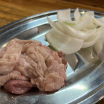 炭や - ミックスホルモン、塩ホルと上ホルのミックスです！