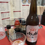 太興飯店 - いつものビール　大瓶450円
