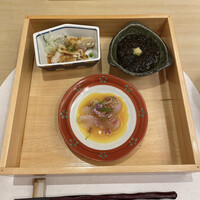 のどぐろ割烹 一心 別邸 - のどぐろ入り先付け三品