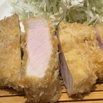 とんかつ ばんぶー - ロースカツ定食1800円