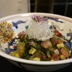 小菜一碟 - ・鯵とくらげと水茄子の実山椒和え 