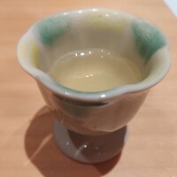 鮨トキドキ串 海老虎 - しじみの一番だし