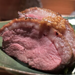 とり茶太郎 - かすみ鴨ロース炙り焼きと文旦